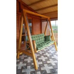 Yeşil Salıncak Minderi 160x55 cm İstenen Her Ebatta Hazırlanır-Fitsdekor